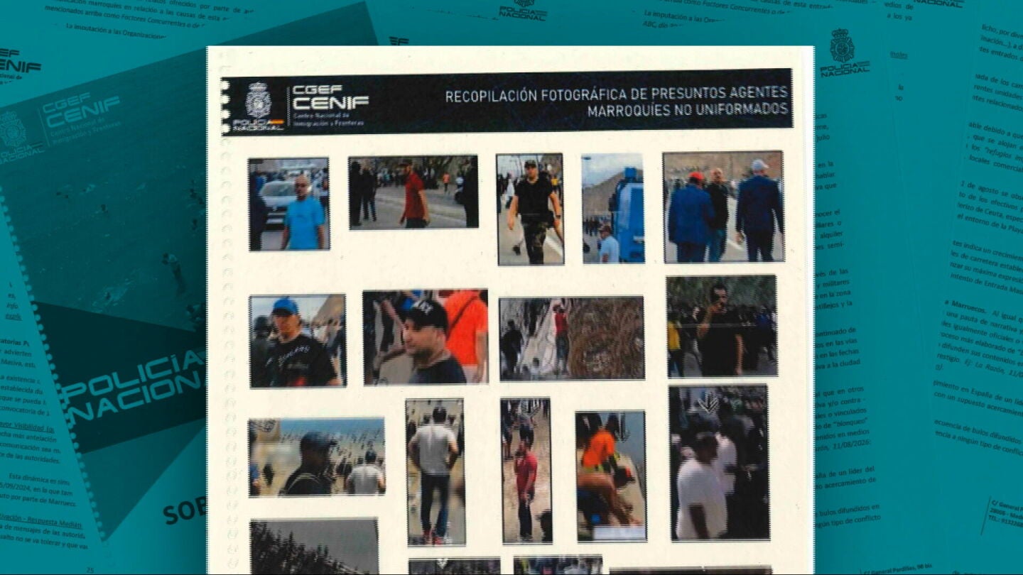 Pantal&oacute;n largo, pelo corto, complexi&oacute;n fuerte y ri&ntilde;onera: as&iacute; identifica el CENIF a los agentes marroqu&iacute;es "no uniformados" en la crisis de Ceuta