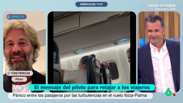 "Que nadie se me asuste, que si yo no estoy preocupado, ustedes no tienen que estarlo", comentaba en un vuelo Toni Pericas para calmar a sus pasajeros por las turbulencias, un mensaje con "truco", porque da cursos para quitar el miedo a volar.