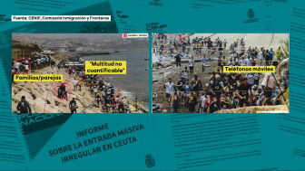 El CENIF presenta a las redes sociales como "imprescindibles" para la entrada masiva en Ceuta: los mensajes en distintas fases