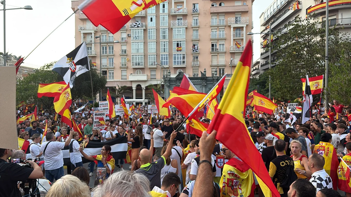 Manifestación en Ceuta este miércoles. Manifestación en Ceuta este miércoles.