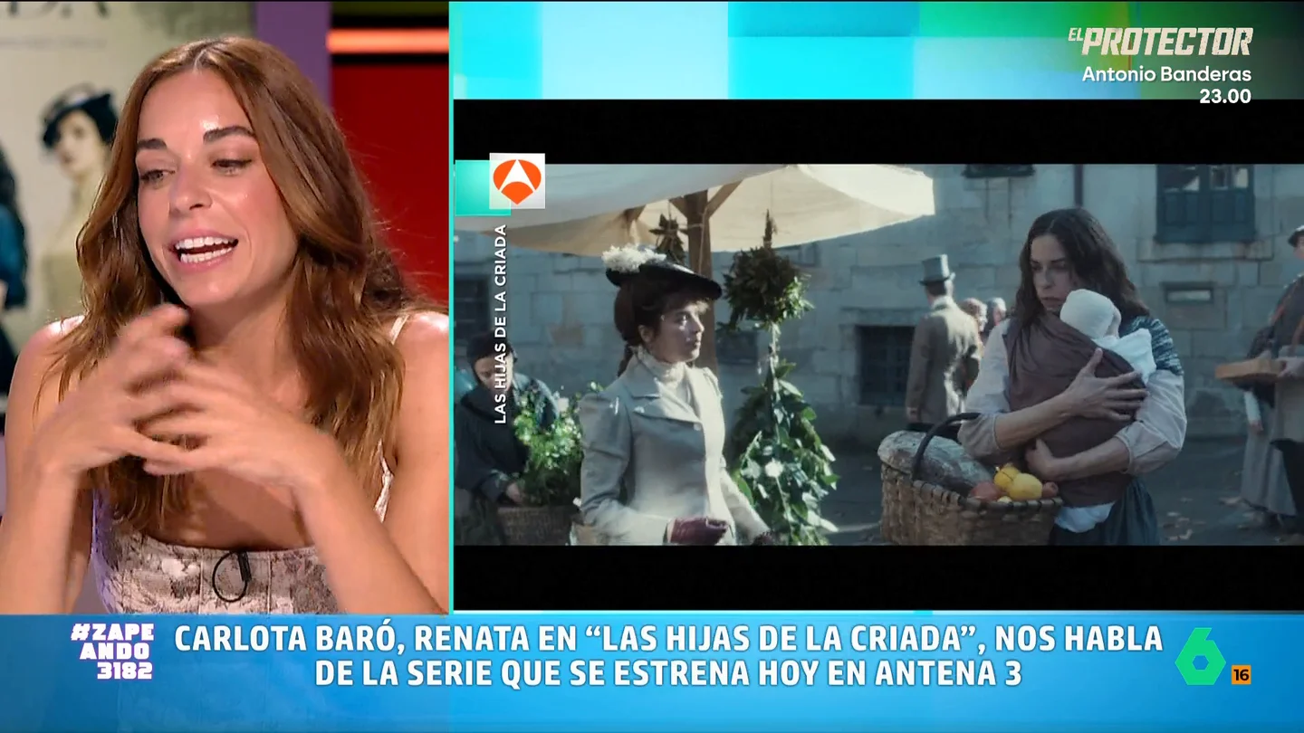 Carlota Baró, sobre Renata, su personaje en 'Las hijas de la criada': "Se deja llevar por las tripas" La serie está basada en la novela de Sonsoles Ónega. Además de Baró, entre el reparto podemos encontrar a Verónica Sánchez y Alian Hernández, entre otros.