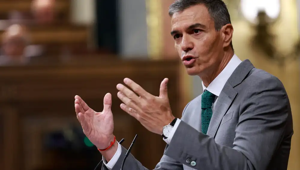 El presidente del Gobierno, Pedro Sánchez, este jueves en el Congreso de los Diputados para informar de la gestión de la crisis en Ceuta. El presidente del Gobierno, Pedro Sánchez, este jueves en el Congreso de los Diputados para informar de la gestión de la crisis en Ceuta.