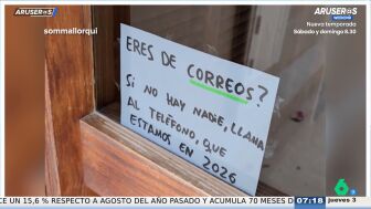 El amenazante cartel viral de una vivienda para los repartidores: "Llama, estamos en 2026"