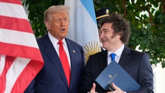 Donald Trump y Javier Milei en la Casa Blanca