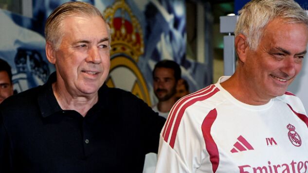 Carlo Ancelotti y Jos&eacute; Mourinho
