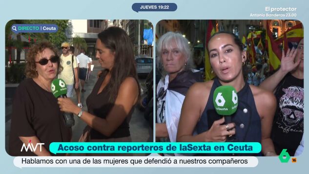 Marina Vald&eacute;s conversa en M&aacute;s Vale Tarde con Sonia, una de las vecinas de Ceuta que le protegi&oacute; de un grupo de exaltados en la manifestaci&oacute;n de ayer: "Es intolerable que pasen estas cosas", afirma.