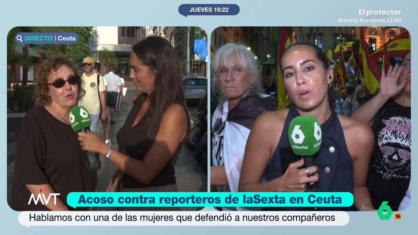Marina Vald&eacute;s conversa en M&aacute;s Vale Tarde con Sonia, una de las vecinas de Ceuta que le protegi&oacute; de un grupo de exaltados en la manifestaci&oacute;n de ayer: "Es intolerable que pasen estas cosas", afirma.