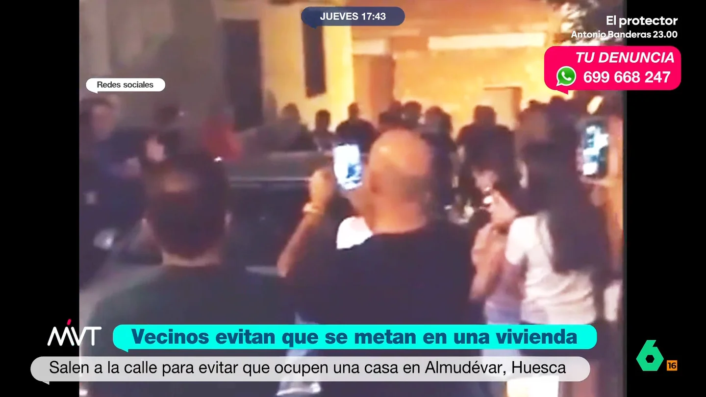 Un grupo de vecinos en Almudévar (Huesca) impide la okupación de una casa: uno de los okupas fue detenido Los vecinos se enteraron de que se iba a producir esa okupación y se personaron frente al domicilio. Al grito de "¡Fuera, fuera!", consiguieron evitarlo.