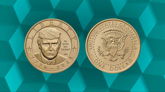 Trump ejecuta su &uacute;ltima ocurrencia: lanza nueve millones de monedas de d&oacute;lar con su cara y se agotan en el primer d&iacute;a
