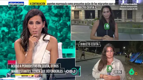 Marina Valdés y Yerma Ruano hablan del agradecimiento de los vecinos de Ceuta "Si hoy no se nos han acercado 30 personas para darnos las gracias y decirnos que les dan vergüenza esas imágenes de gritos e insultos y que no les representan, no se nos ha acercado ninguna", comenta Marina Valdés.