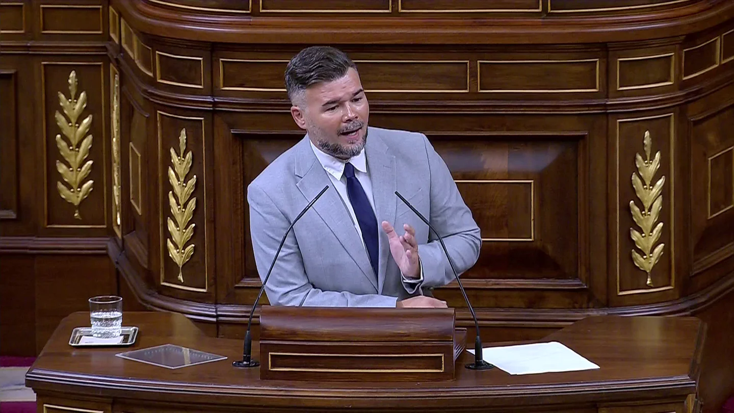 El portavoz de ERC, Gabriel Rufián El portavoz de ERC, Gabriel Rufián