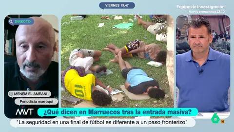 El periodista Menem el Amrani en Más Vale Tarde carta de marruecos