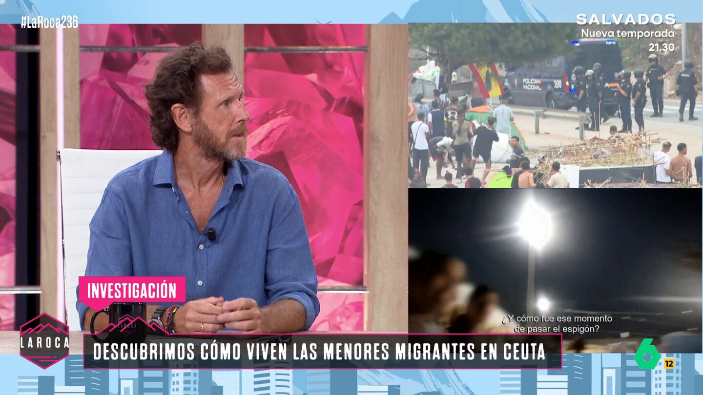 Pablo Gilarranz, tras estar en Ceuta: "Los migrantes han creado una especie de ciudad paralela"