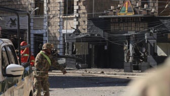 Zona de la explosi&oacute;n en Bolivia