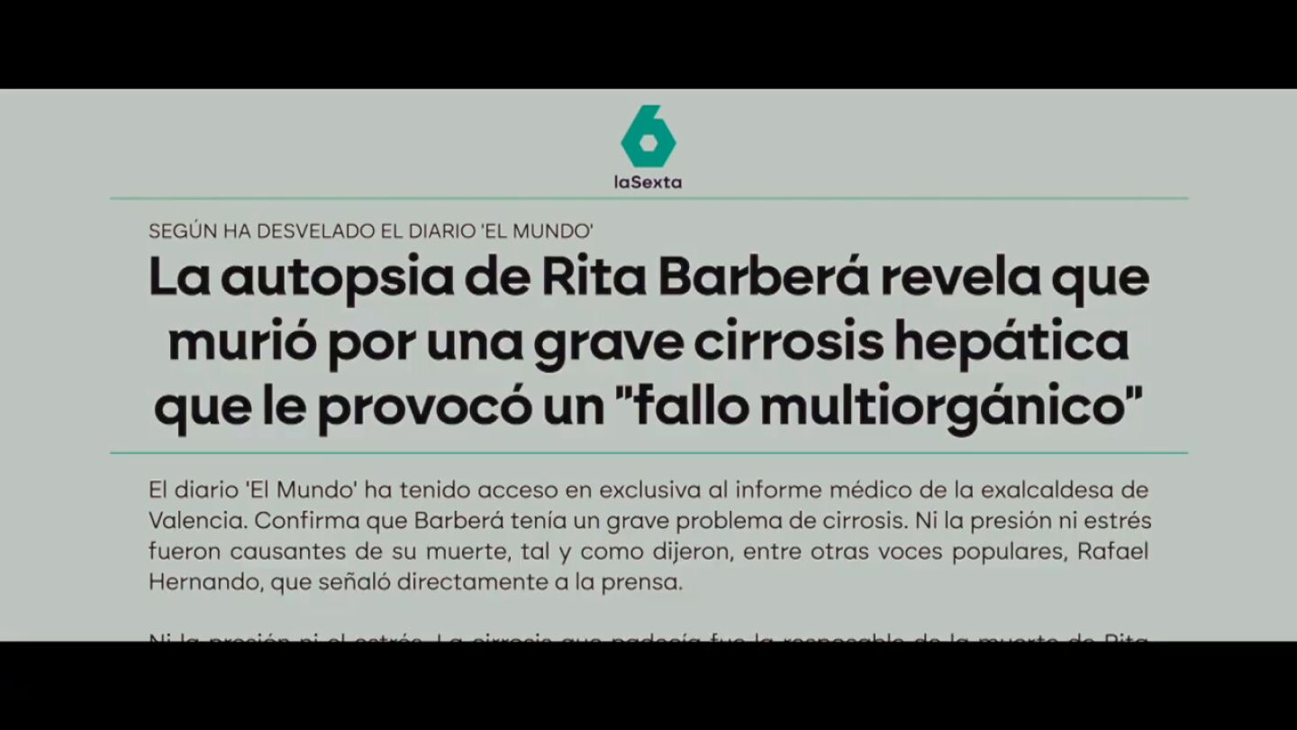 La teor&iacute;a de la conspiraci&oacute;n en torno a la muerte de Rita Barber&aacute;: "No ten&iacute;a ni pies ni cabeza"