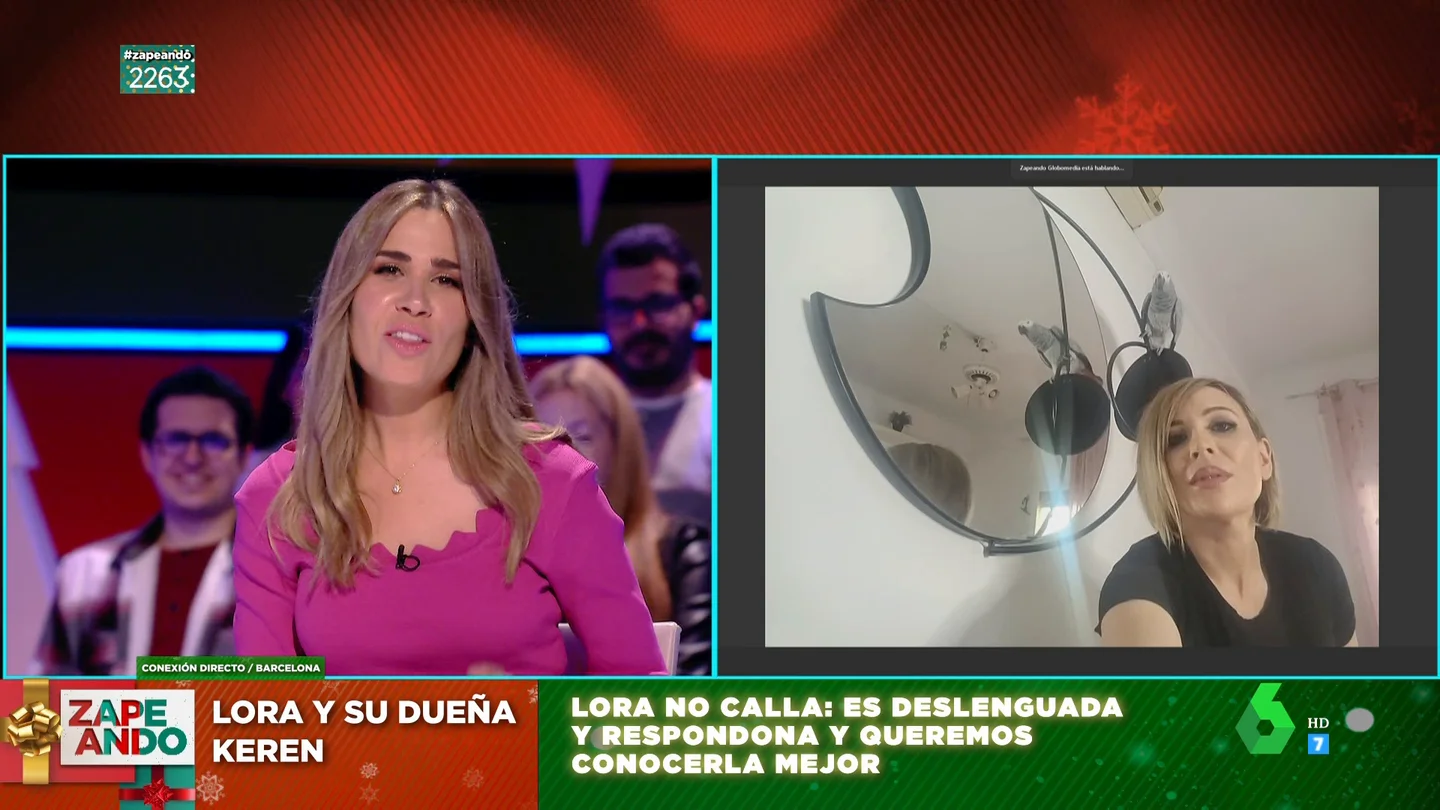 La surrealista entrevista de Zapeando a un loro 'rebelde' que hace reír a María Gómez: ¿conseguirán que hable? La surrealista entrevista de Zapeando a un loro 'rebelde' que hace reír a María Gómez: ¿conseguirán que hable?