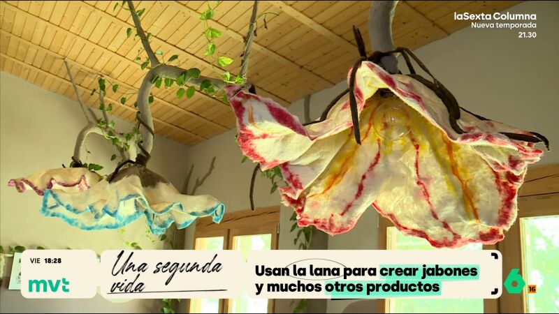 L&aacute;mparas hechas con lana