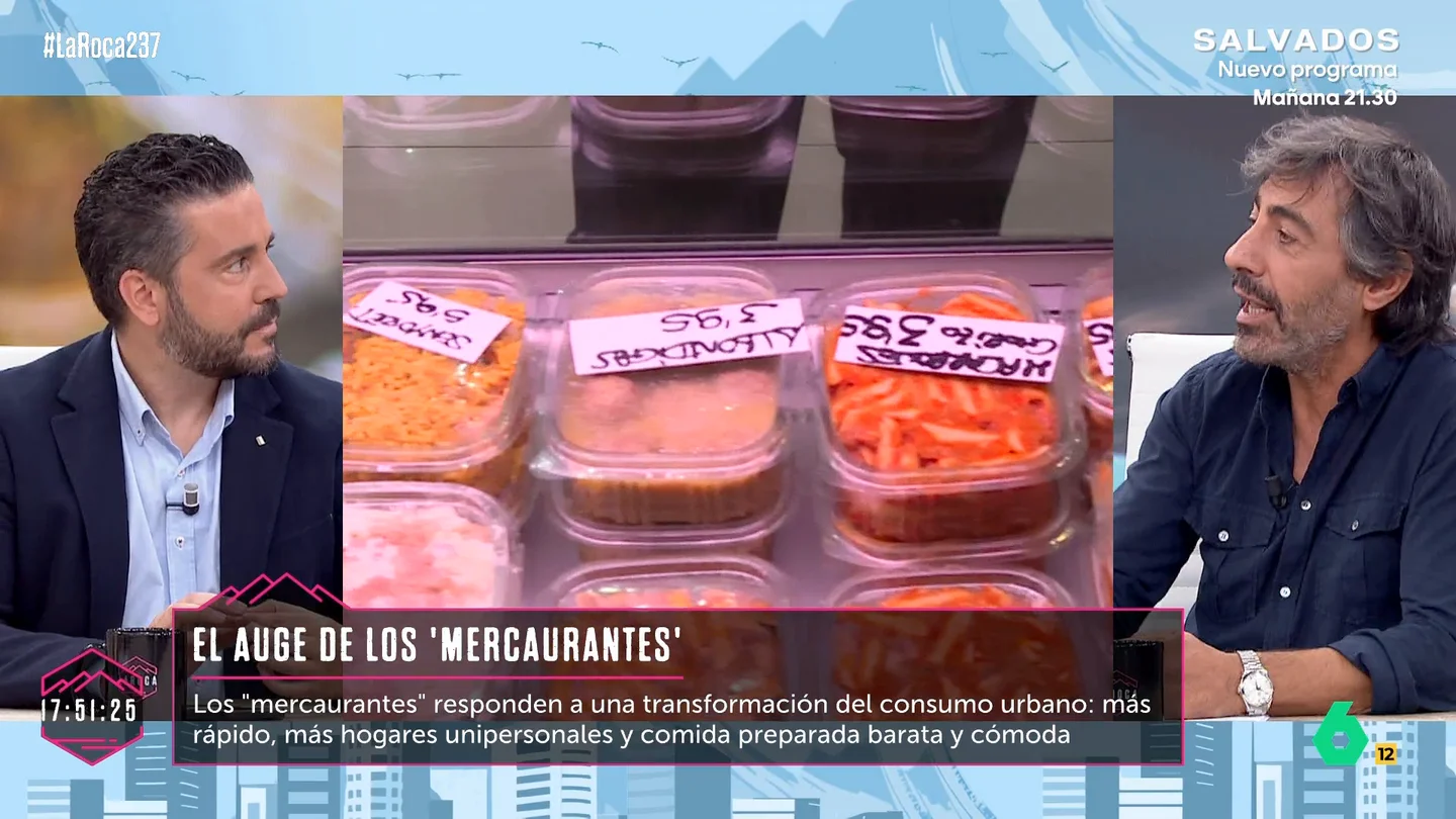 Juan del Val, sobre el aumento de los platos precocinados frente a los menús del día: "No es una cuestión de elegir, es que no hay más remedio" Juan del Val, sobre el aumento de los platos precocinados frente a los menús del día: "No es una cuestión de elegir, es que no hay más remedio"