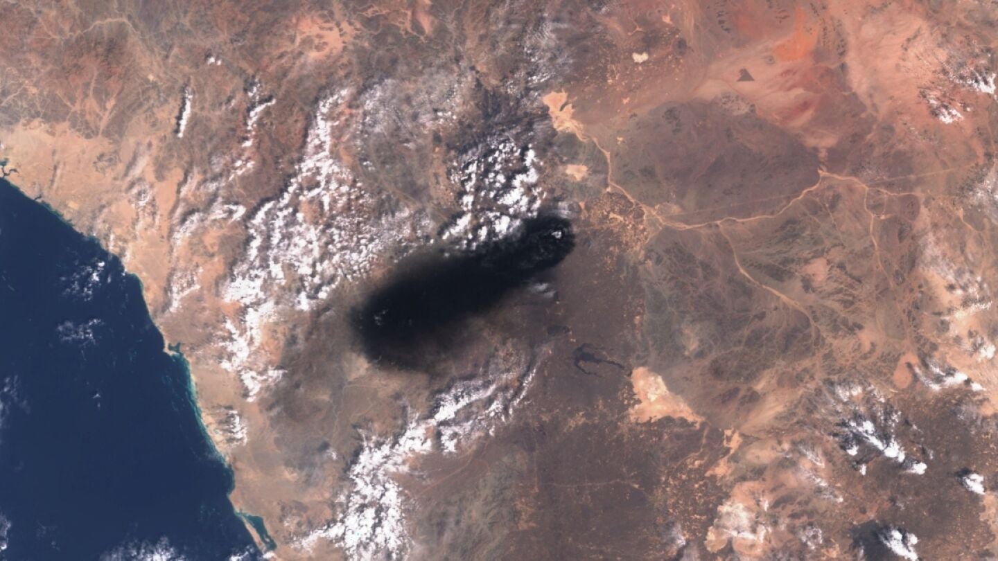 Vista satelital del oleoducto Este-Oeste