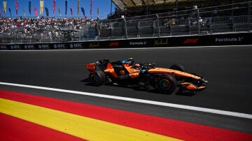 Lando Norris durante la clasificaci&oacute;n del Gran Premio de Espa&ntilde;a en Madrid