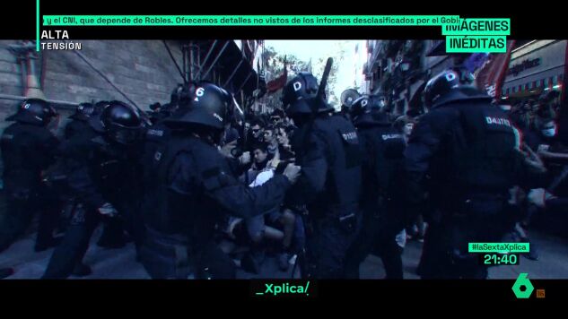 Disturbios en Barcelona