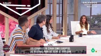 Nuria Roca, sobre lo tarde que se cena en Espa&ntilde;a: "La culpa la tienen las empresas porque los turnos no pueden acabar tan tarde"