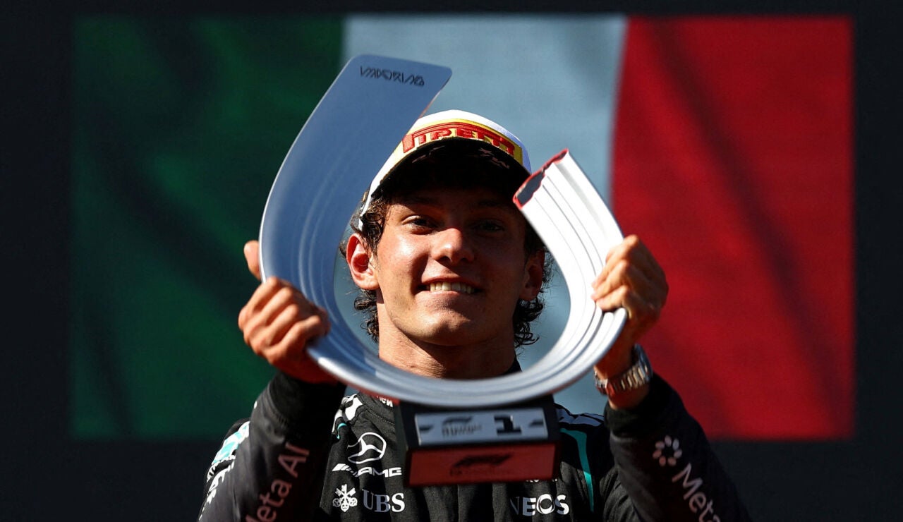 Kimi Antonelli, ganador del Gran Premio de Espa&ntilde;a de F&oacute;rmula 1 en Madrid