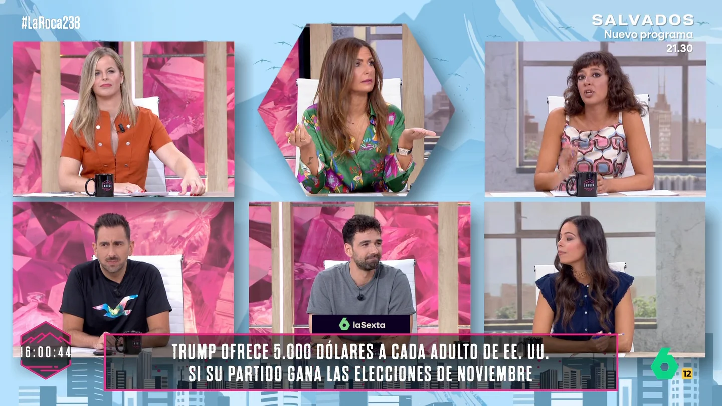 Nuria Roca, sobre el ofrecimiento de Trump de pagar 5.000 dólares a cada adulto de EEUU si gana las elecciones: "¿Pero ha hecho las cuentas?" Nuria Roca, sobre el ofrecimiento de Trump de pagar 5.000 dólares a cada adulto de EEUU si gana las elecciones: "¿Pero ha hecho las cuentas?"