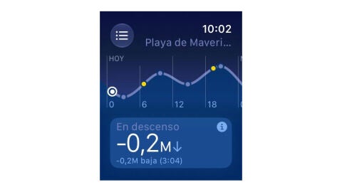 Consultando el estado de las mareas desde el Apple Watch