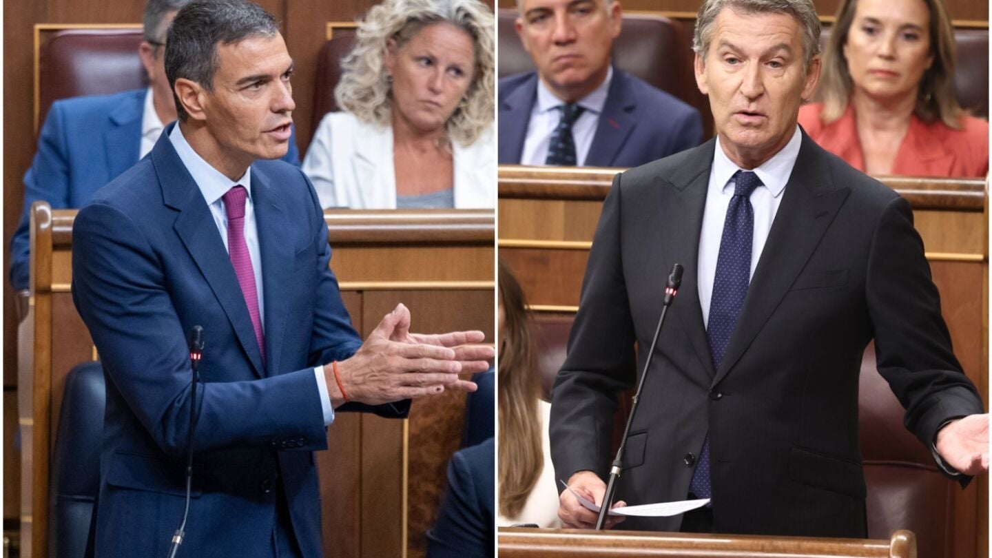 Pedro S&aacute;nchez y Alberto N&uacute;&ntilde;ez Feij&oacute;o en el Congreso