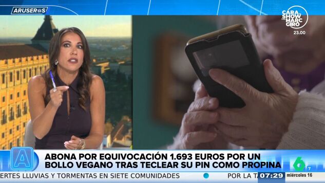 Alfonso Ar&uacute;s, alucinado con la propina de 1.693 euros por un bollo: "Menos mal que su PIN empieza por uno"