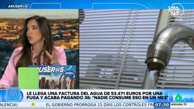  Tatiana Ar&uacute;s recuerda su propio susto con una fuga de agua tras el viral de la familia sevillana con una factura de 53.471 euros