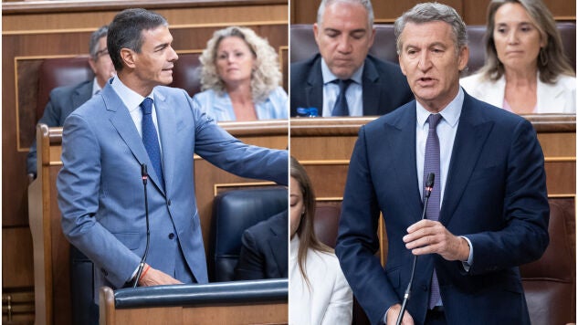 Pedro S&aacute;nchez y Alberto N&uacute;&ntilde;ez Feij&oacute;o