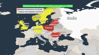 Violaciones del espacio a&eacute;reo europeo en 2026 por Rusia