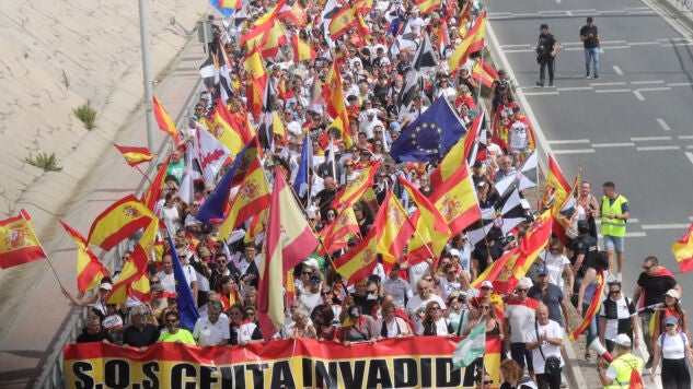 Imagen de la manifestaci&oacute;n en Ceuta