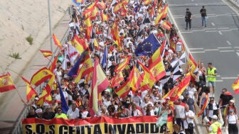 Imagen de la manifestaci&oacute;n en Ceuta