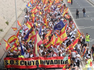 Imagen de la manifestaci&oacute;n en Ceuta