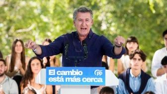  El presidente del PP, Alberto N&uacute;&ntilde;ez Feijoo