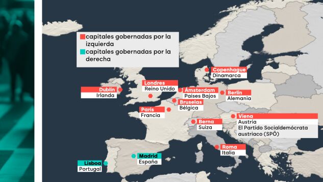 La derecha se queda en minor&iacute;a en las capitales de Europa:&nbsp;Madrid y Lisboa son sus &uacute;nicos bastiones tras la victoria de la izquierda alternativa en Berl&iacute;n