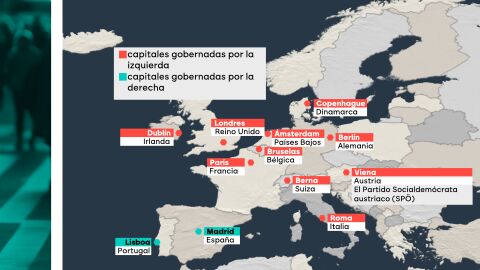 La derecha se queda en minor&iacute;a en las capitales de Europa:&nbsp;Madrid y Lisboa son sus &uacute;nicos bastiones tras la victoria de la izquierda alternativa en Berl&iacute;n