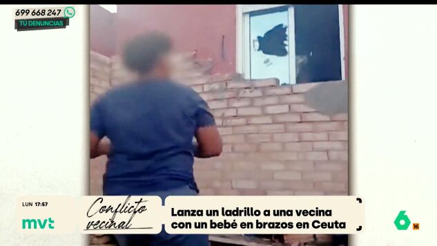 Detenido en Ceuta un joven que lanz&oacute; un ladrillo a una mujer con un beb&eacute; en brazos durante un conflicto vecinal