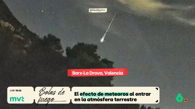 Joanna Ivars explica en M&aacute;s Vale Tarde que las bolas de fuego que se han visto en el cielo de varias zonas de Espa&ntilde;a son meteoritos que, al entrar en contacto con la atm&oacute;sfera, producen fricci&oacute;n, calor y fogonazos.