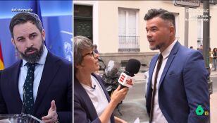 Gabriel Rufi&aacute;n confiesa a Thais Villas que le han confundido con Santiago Abascal: "Yo dije 'no, no, no, no'"