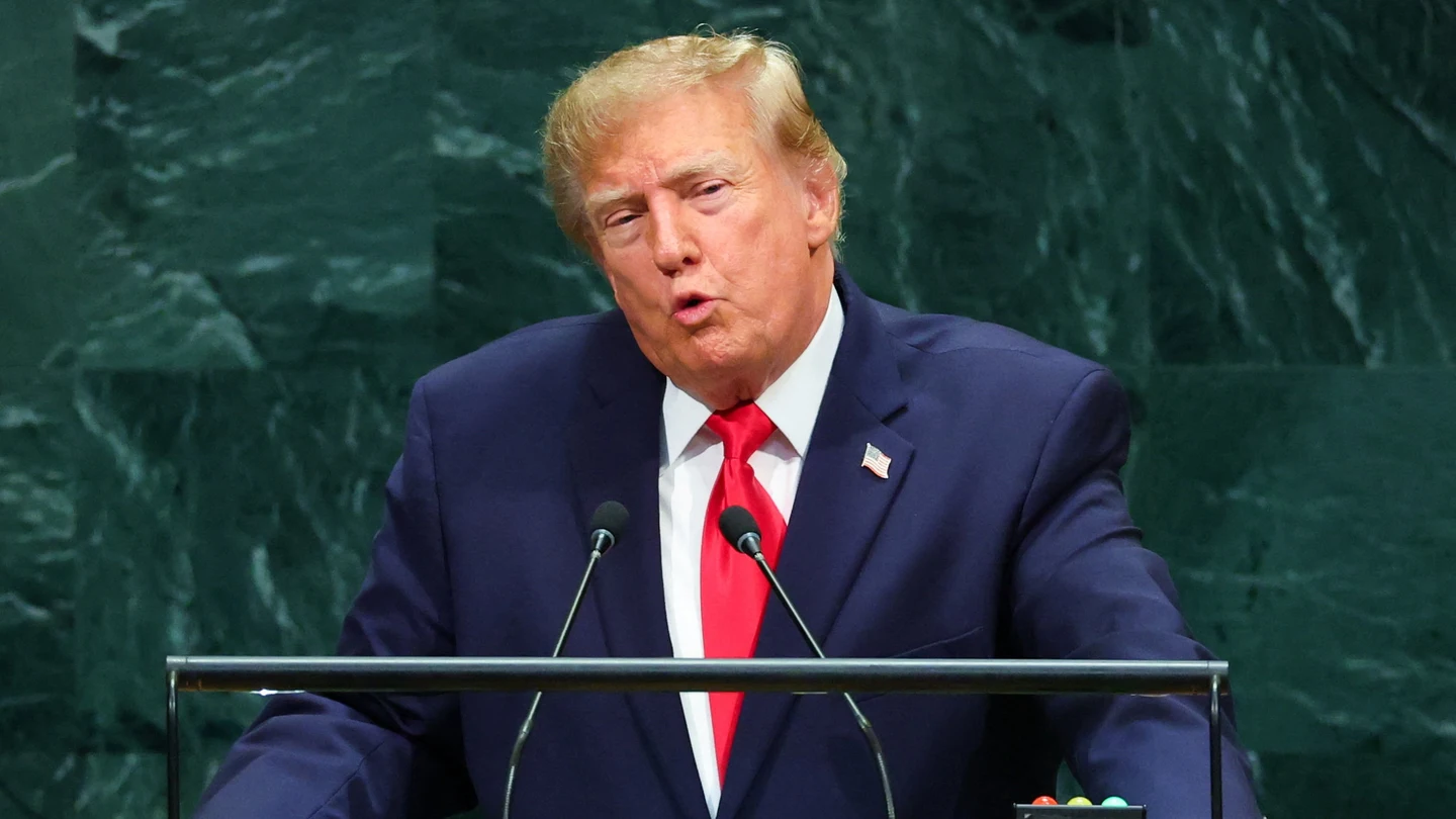 Donald Trump durante su discurso en la Asamblea General de la ONU Donald Trump durante su discurso en la Asamblea General de la ONU