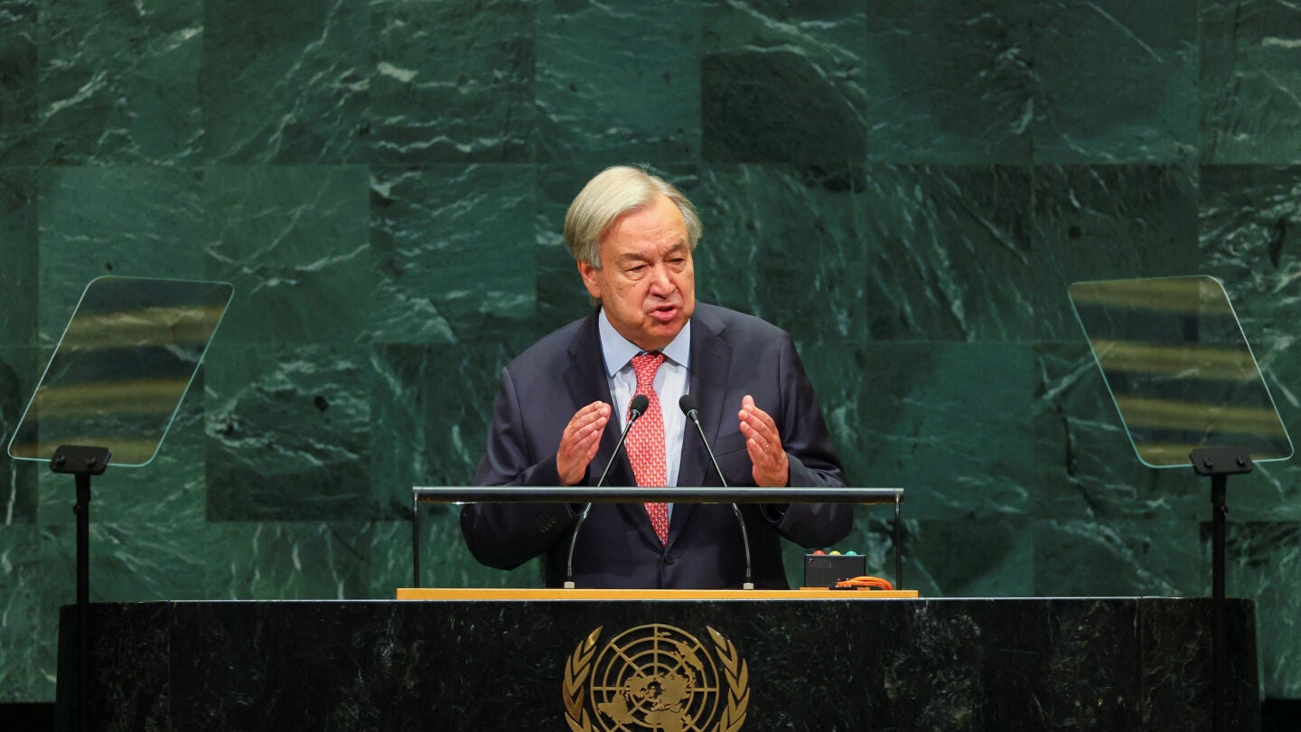 El secretario general de las Naciones Unidas, Antonio Guterres