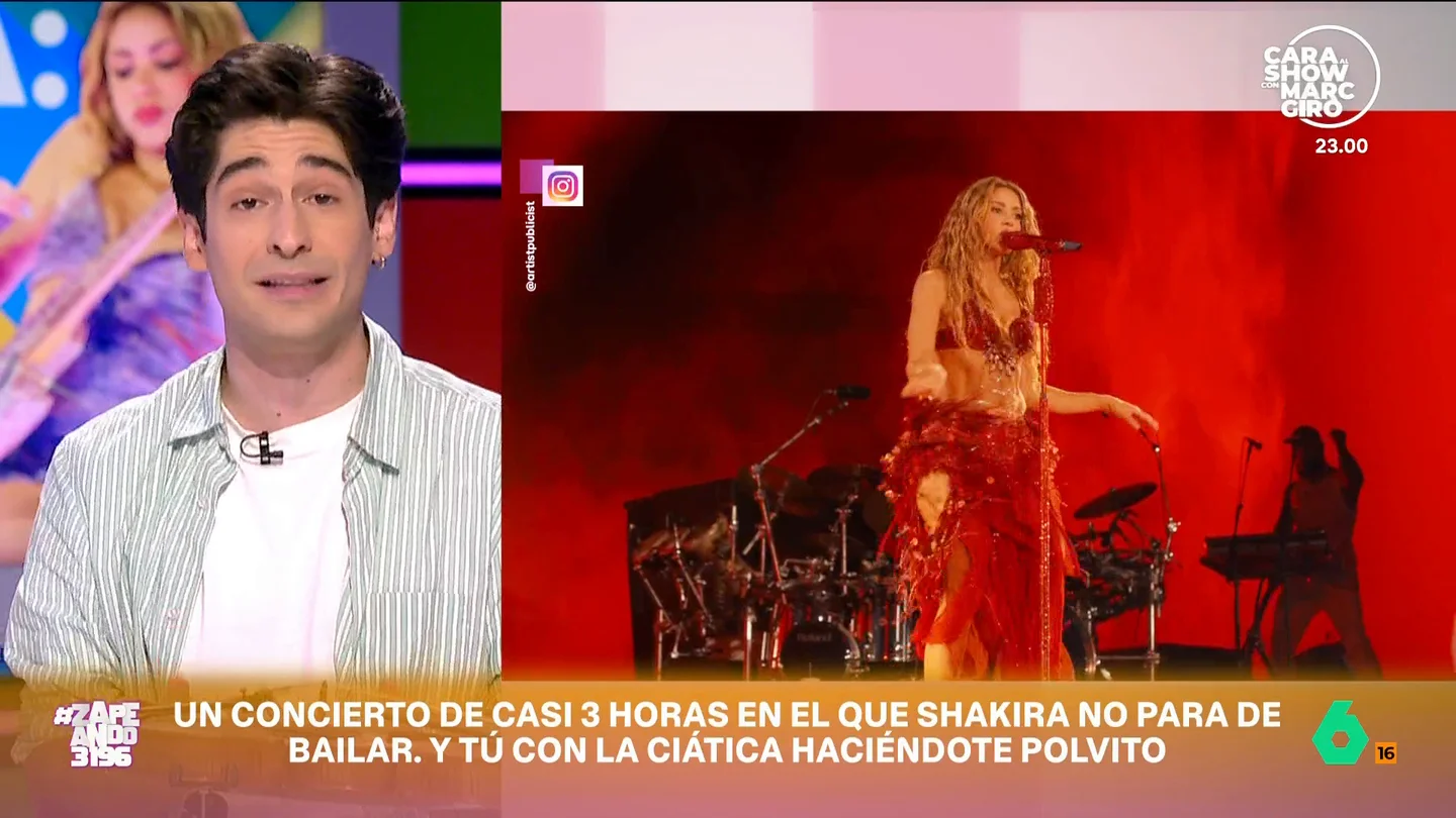 Necko Vidal cuenta cómo vivió el concierto de Shakira en Madrid: "Después de 30 años sigue siendo la misma" El músico ha analizado, musicalmente, a la artista colombiana que la pasada semana comenzó su residencia en Madrid. Como indica el violinista, la cantante, a pesar de haber cambiado mucho a nivel musical, sigue siendo reconocible.