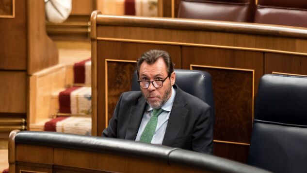 El ministro de Transportes, &Oacute;scar Puente, en el Congreso