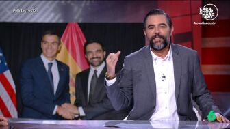 El primer ministro brit&aacute;nico, el c&oacute;mico John Stewart y hasta el alcalde de Nueva York, Zohran Mamdani, han dedicado encendidos elogios a Pedro S&aacute;nchez, un "nivel de peloteo" que Dani Mateo analiza en este v&iacute;deo.