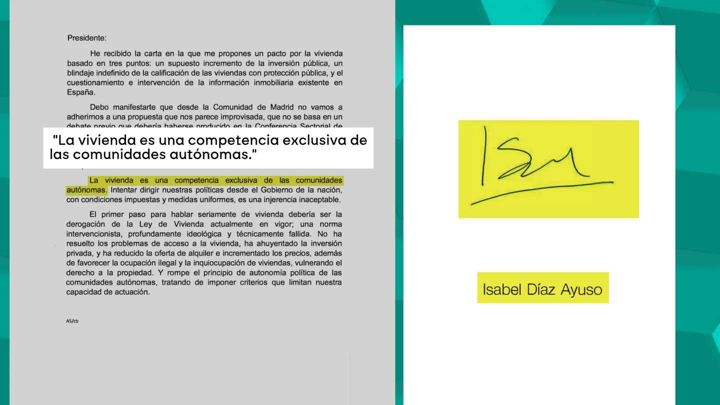 Carta de Ayuso a Sánchez en 2023 sobre vivienda Carta de Ayuso a Sánchez en 2023 sobre vivienda