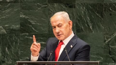 Benjam&iacute;n Netanyahu en la ONU.